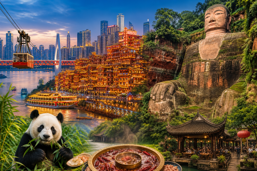 Chongqing + Chengdu 8D6N